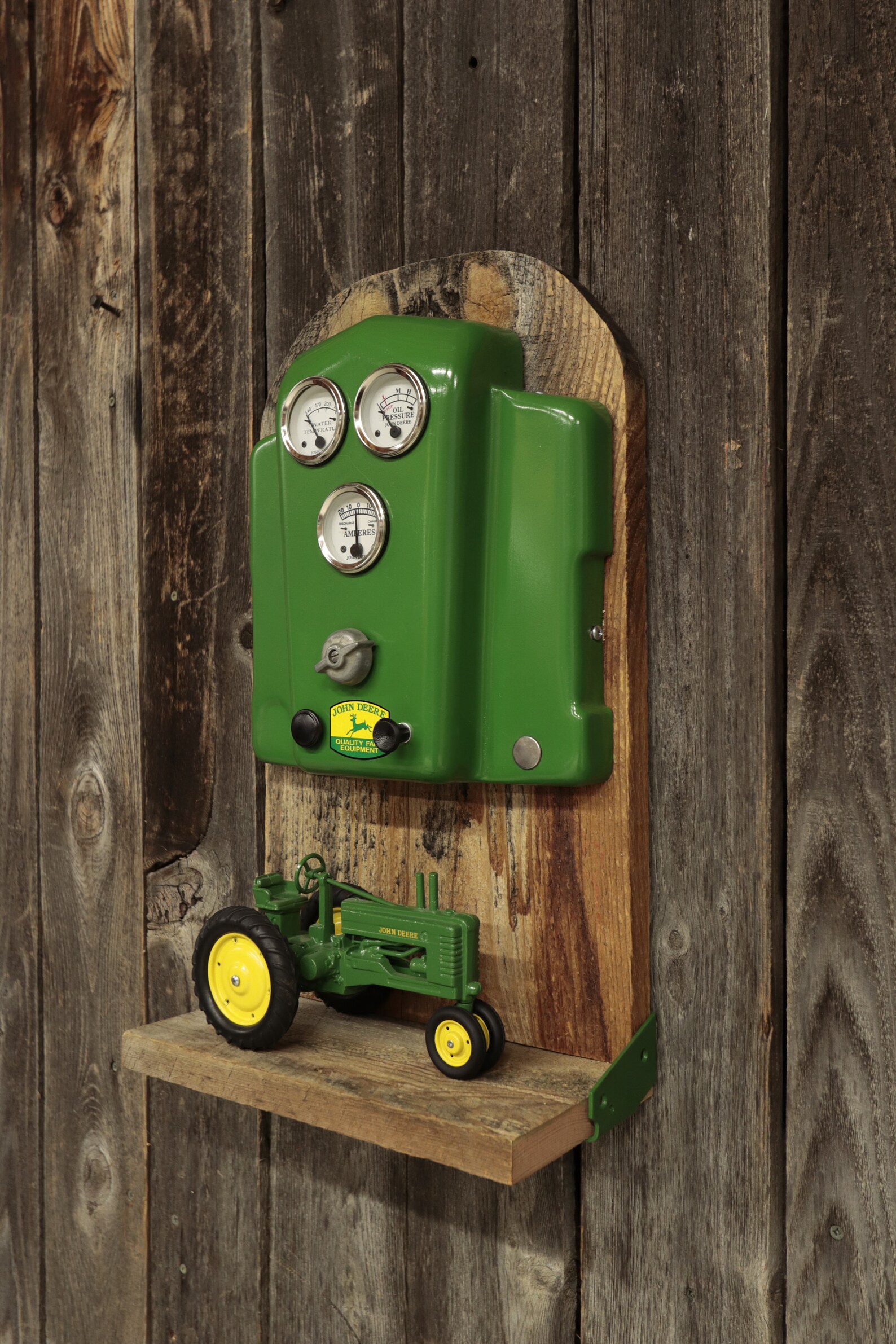 John Deere Tractor Dash Barn Board Shelf Perfect for Your Etsy