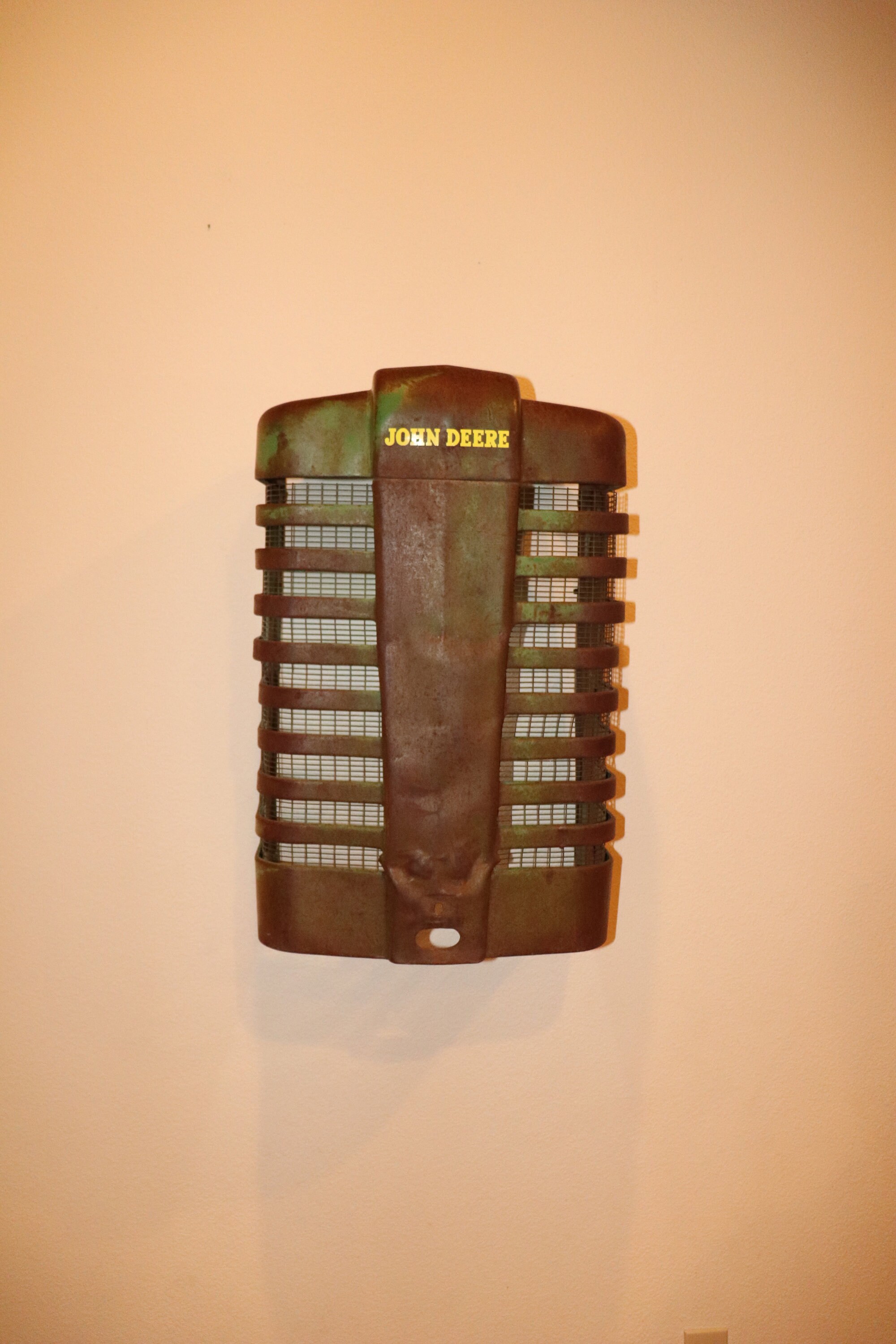 John Deere M Tractor Grill light Rust Tractor Grill Wall Art Shop