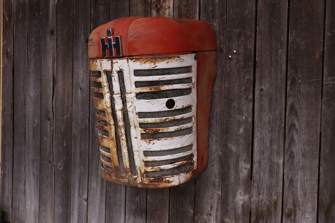 Rustic International Harvester 450 Tractor Grill Wall Art Etsy