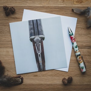 Greetings Card - A Yorkshire Side by Side, Antique Shotgun