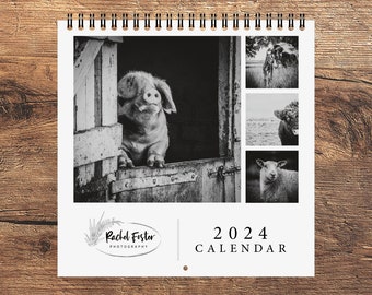 2024 Calendar - Farm Animals