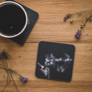 Coaster - Aroma, Smoking Barrels, Shotgun