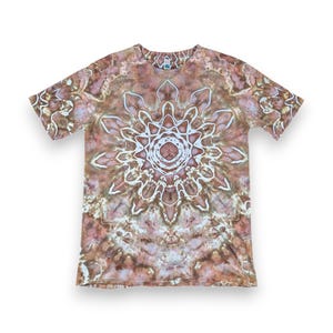 Large Tie Dye Shirt, Psychedelic Mandala Design, One of a Kind Shirt