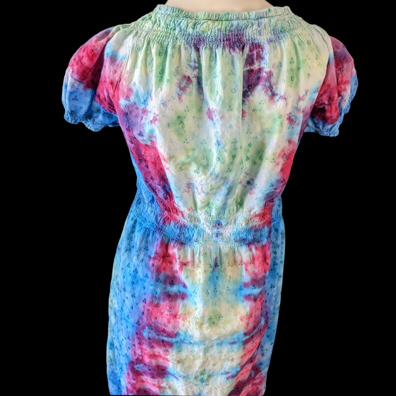 Size Large BohoHippie Design Upcycled Tie Dye Dress