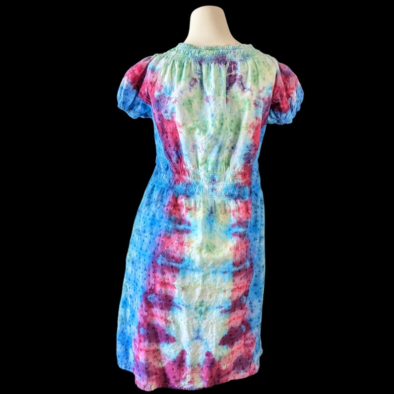 Size Large BohoHippie Design Upcycled Tie Dye Dress
