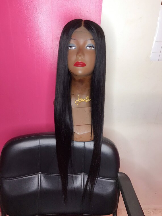 Ashanti Inspired Middle Part Lace Closure Custom Wig Etsy