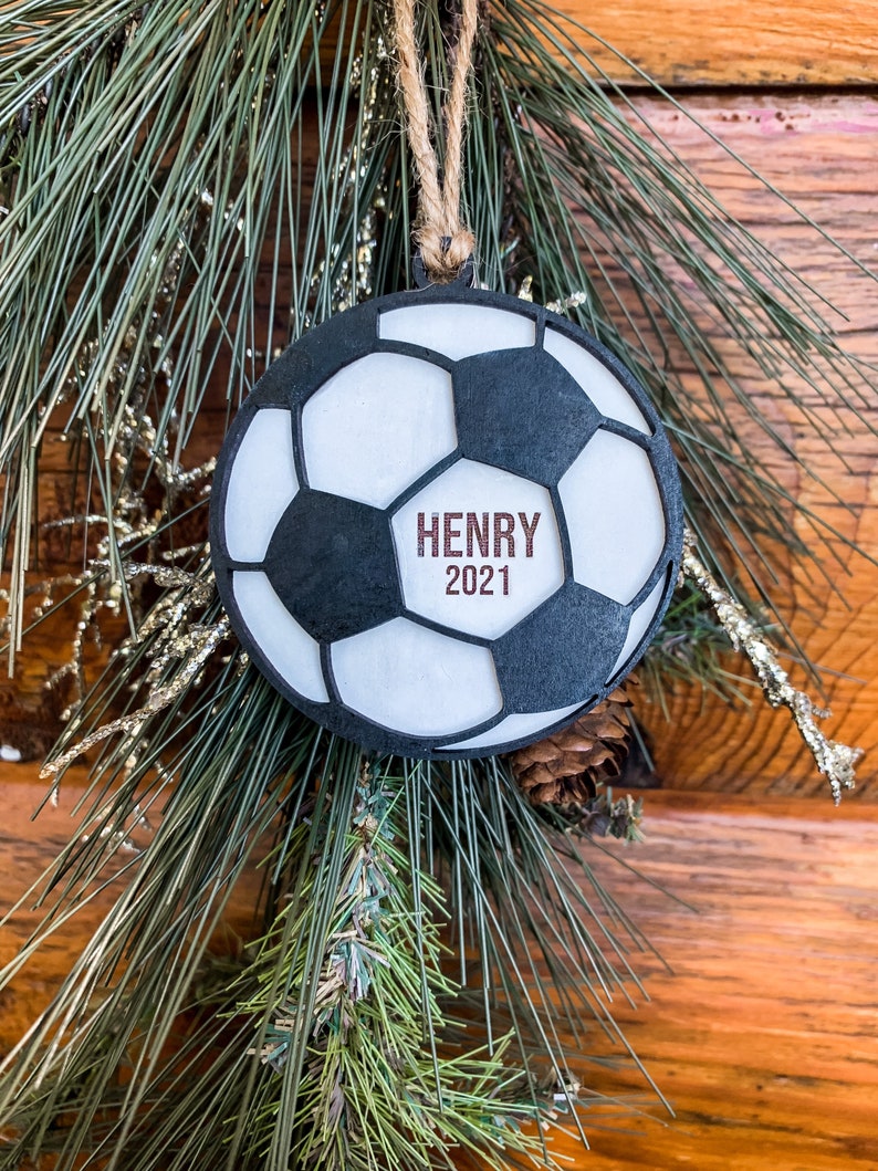 Soccer Ornament Soccer Player Ornament Sports Themed Etsy
