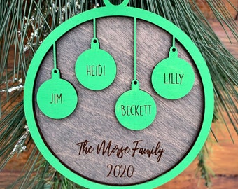 Family Ornament, Ornament Keepsake, Christmas Ornament, Christmas Tree Décor, 2023 Christmas Ornament