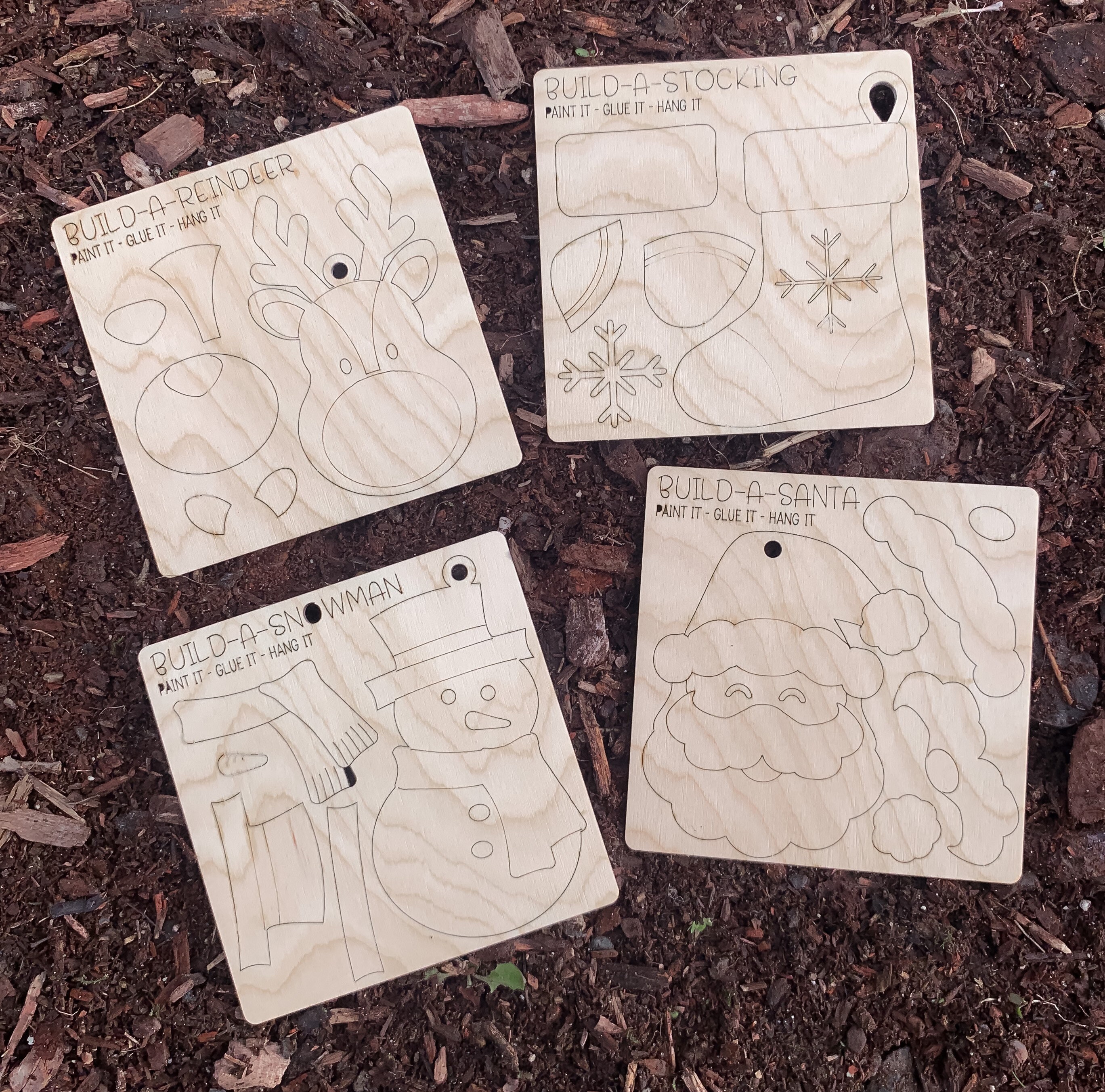 Paint Your Own Ornament DIY Ornament Kids Christmas Project Etsy