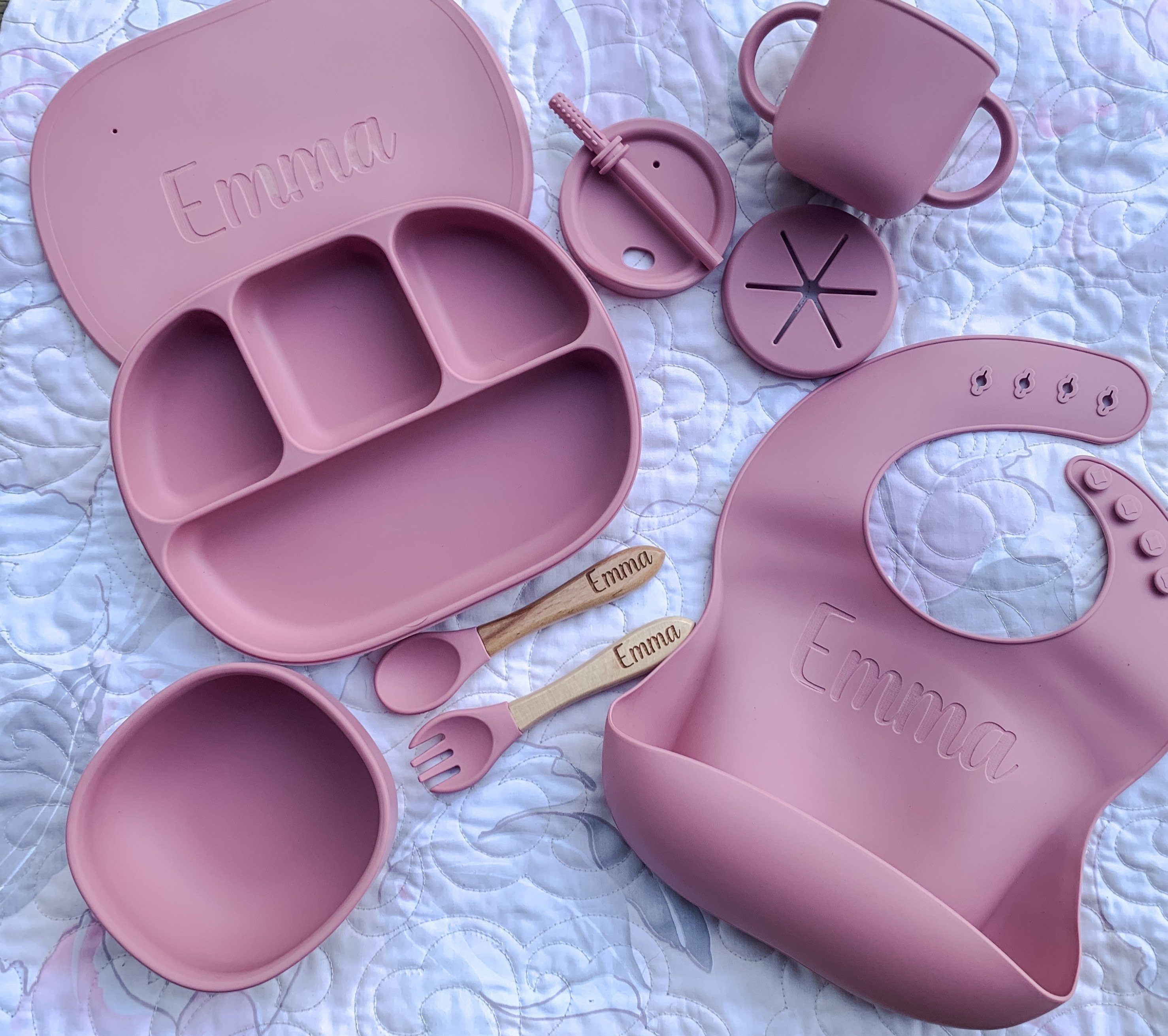 Custom Wholesale Silicone Baby Feeding Set