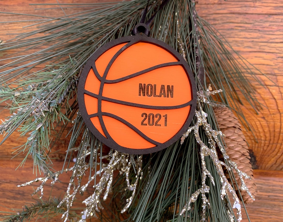 Basketball Ornament, Basketball Player Ornament, Sports Themed Ornament