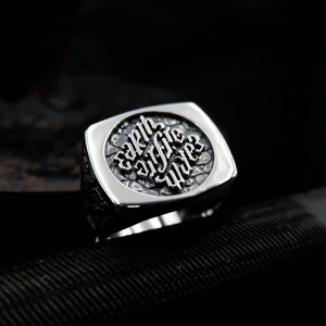 Illuminati Ring, Masonic Ring, Men&#39;s Ring, Freemason ring, Illuminati Secret Agent Masonic Ring with 925 Sterling Silver Size 6-15