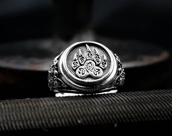 Bear Paw Ring, Bear Paw Slavic ring, Viking Ring, Scandinavian Ring, Bear Ring, Viking Jewelry Ring, Norse Jewelry Ring 925 Sterling Silver