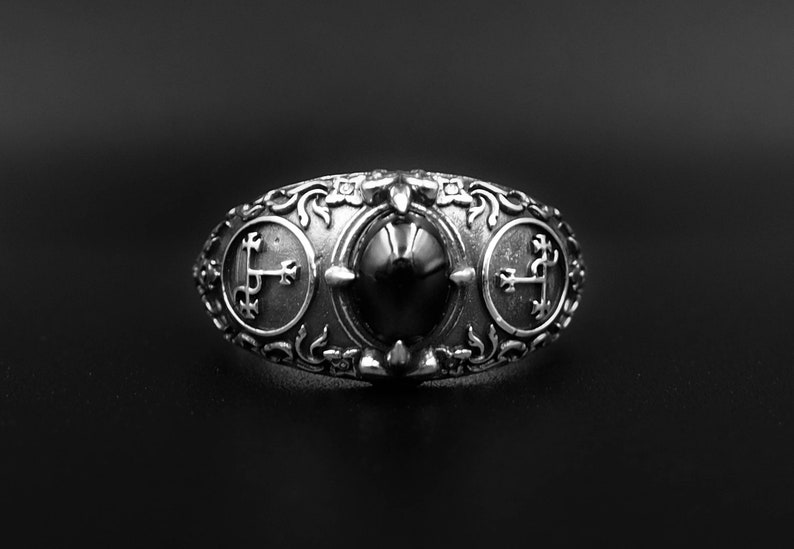 Onyx Seal Sigil of Lilith Ring Lilith Sigil Ring Black Onyx - Etsy