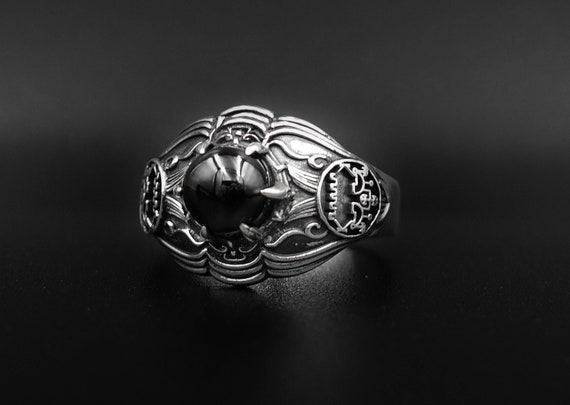 Onyx Belial Sigil Ring Key of Solomon Ring Amulet Ring | Etsy