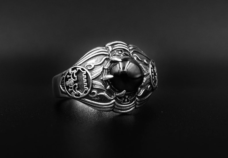 Onyx Belial Sigil Ring Key of Solomon Ring Amulet Ring - Etsy