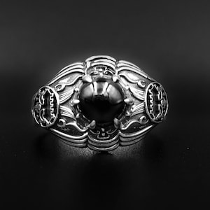 Onyx Belial Sigil Ring, Key of Solomon Ring, Amulet Ring, Demon Ring ...