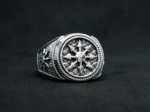 Garnet Gothic Magic Chaos Star Crossed Ring for Women's and Men's Ring 925 Sterling Silver Size 6-15 Garnet Gothic Magic Chaos Star Crossed Ring for Women's and Men's Ring 925 Sterling Silver Size 6-15