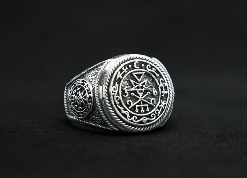 Lilith Sigil Ring Goetia Seal Amulet Ring Sigil of Lucifer - Etsy