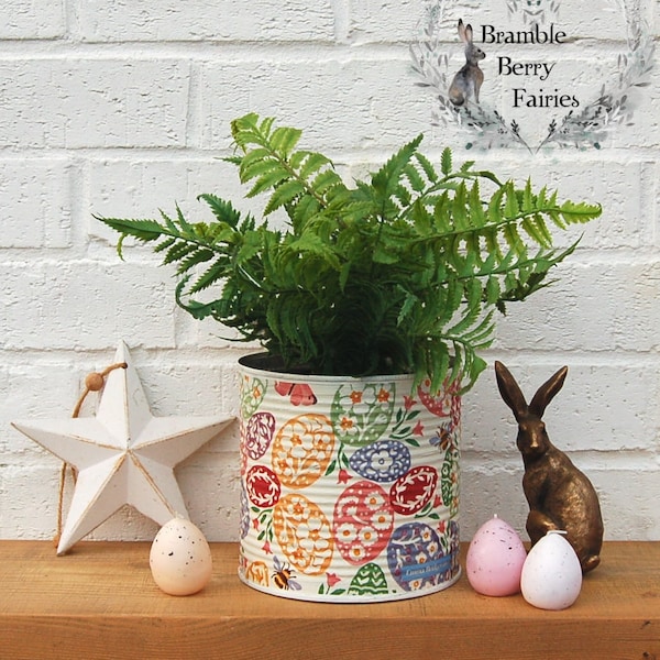 Emma Bridgewater NEW 2024 Easter Eggs Bees Butterflies Butterfly Decoupage Large Recycled Tins - Make Great Plant Pots!