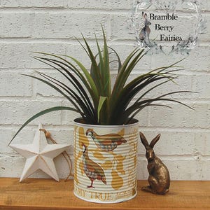 Emma Bridgewater NEW Partridge In A Pear Tree Gold Decoupage Large Recycled Tins