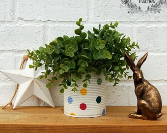 Emma Bridgewater Polka Dot Decoupage small Recycled Tins - Make Great Plant Pots!
