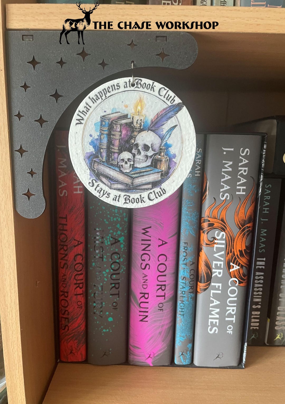 Fantasy Book Shelf Corner Sign Library Decoration Skulls Books What ...