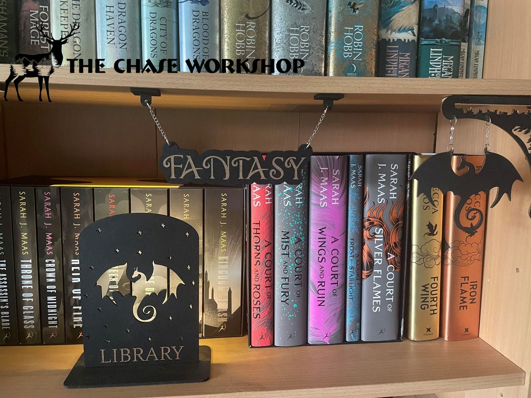 Fantasy Sign Book Shelf Decoration Sort Your Books Into Categories ...