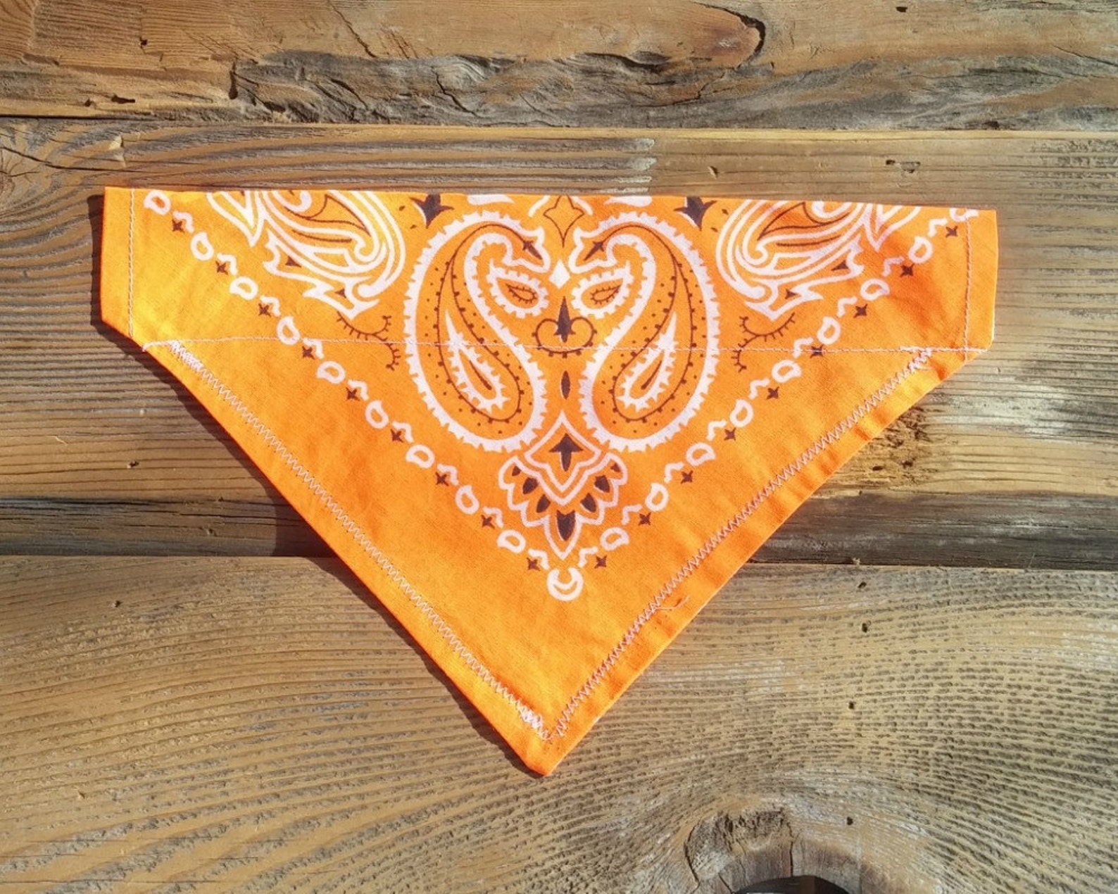 Orange Dog Bandana
 Neon Orange Dog Bandana Classic Bandana Flourescent Dog Etsy