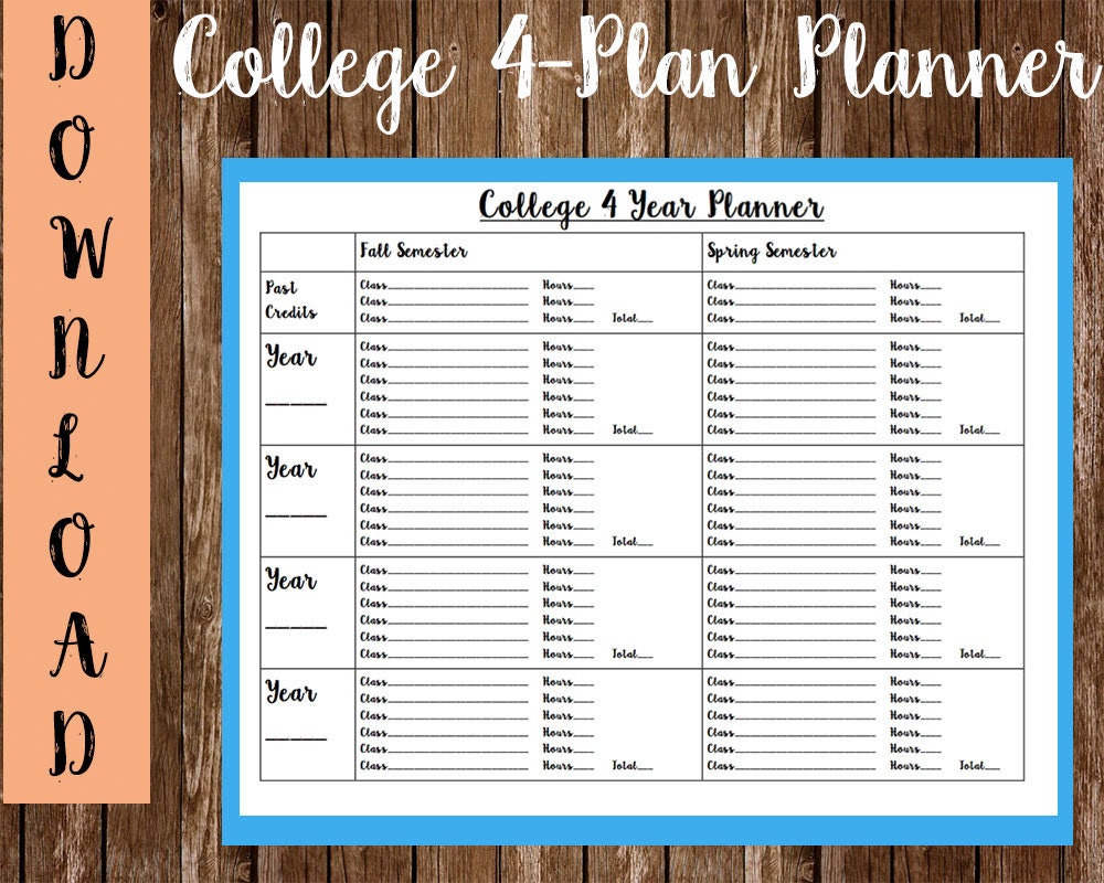 4-year-plan-college-students-printable-etsy