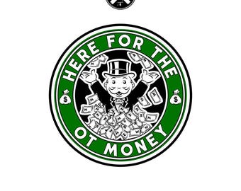 Funny Work Humor Sticker, Funny Sarcastic Sticker, Funny Money Sticker, Funny Blue Collar Sticker, Funny Guy Sticker, Hard Hat Sticker