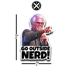 Baby Billy Bible Bonkers, Go Outside Nerd, Baby Billy Go Outside Nerd Sticker, Baby Billy sticker files, Baby Billy, Righteous Gemstones bild 1