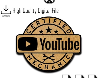 YouTube Certified Mechanic Digital File, Mechanic Certificate, DIY Mechanics, Certified Download, Unique Gift