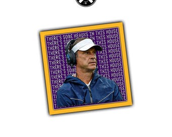 College Football Humor Sticker, Baton Rouge Coach Funy Sticker, Hardhat sticker, Laptop funny sticker, Lane Train sticker