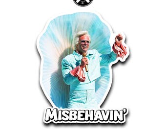 Baby Billy Freeman sticker, Baby Billy Bible Bonkers, The Righteous Gemstones, Baby Billy Misbehavin', Hard hat sticker, toolbox sticker
