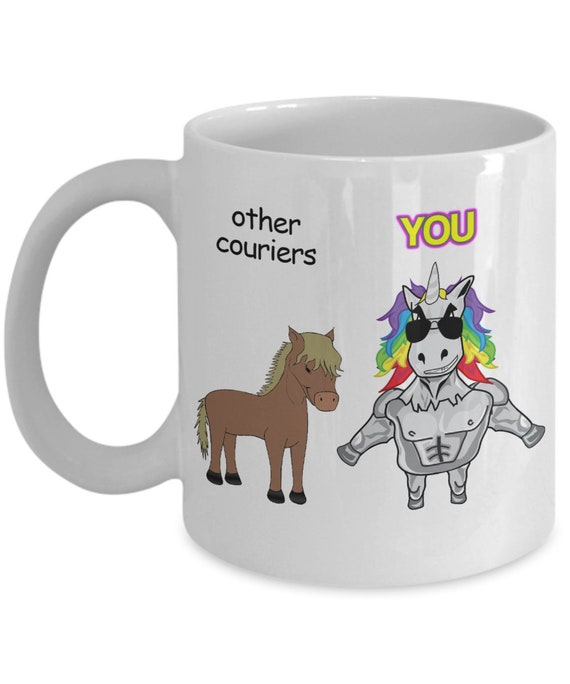 Courier Mug Courier Unicorn Courier Gift Gift for Courier Etsy