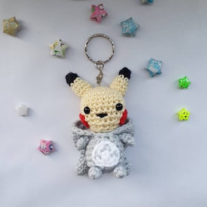 Mini Totochu Keyring (Cotton and Acrylic yarn version) | bag accessory keychain | gifts for him | gifts for her [MADE TO ORDER]