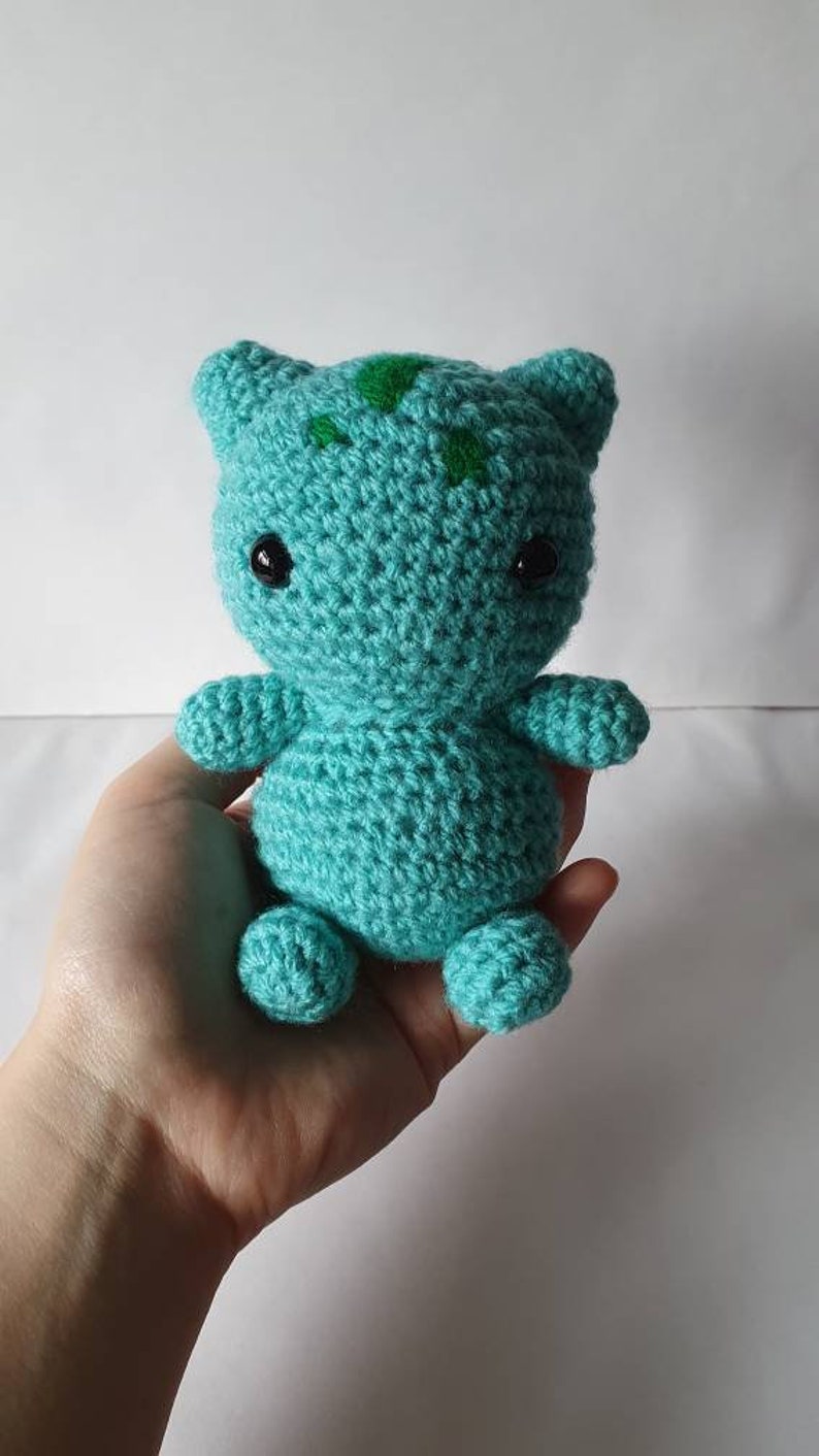 Bulba Amigurumi/crochet plush gifts for him gifts for her Video game First Generation MADE TO ORDER image 7