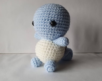 Squirturtle Amigurumi/crochet | plush | Kanto | gifts for him | gifts for her | Handmade Collectable | Starter [MADE TO ORDER]