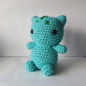 Bulba Amigurumi/crochet plush gifts for him gifts for her Video game First Generation MADE TO ORDER image 3
