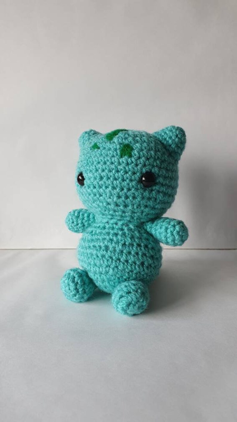 Bulba Amigurumi/crochet plush gifts for him gifts for her Video game First Generation MADE TO ORDER image 5