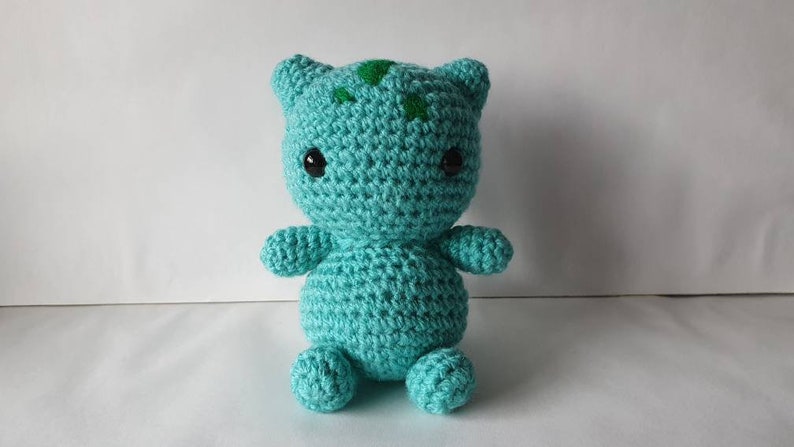 Bulba Amigurumi/crochet plush gifts for him gifts for her Video game First Generation MADE TO ORDER image 2