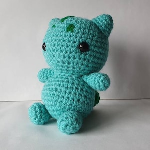 Bulba Amigurumi/crochet plush gifts for him gifts for her Video game First Generation MADE TO ORDER image 1