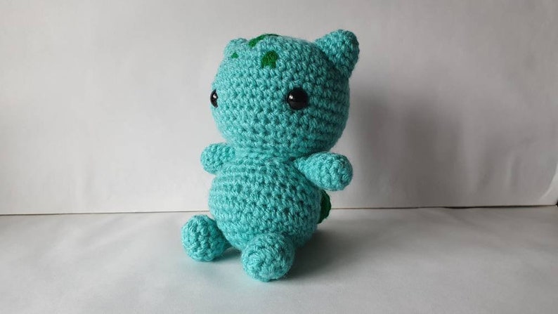 Bulba Amigurumi/crochet plush gifts for him gifts for her Video game First Generation MADE TO ORDER image 1