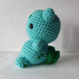 Bulba Amigurumi/crochet plush gifts for him gifts for her Video game First Generation MADE TO ORDER image 6