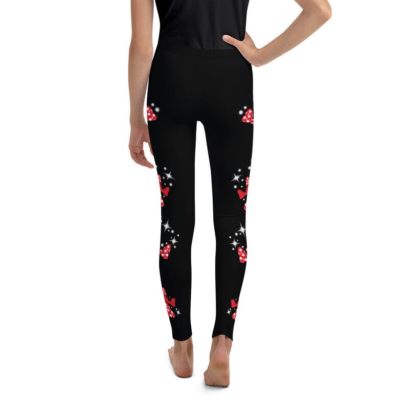 Youth Leggings Bow Magic Leggings Bow Magic Disney Inspired-Leggings Disney cosplay yoga leggings workout leggings run Disney