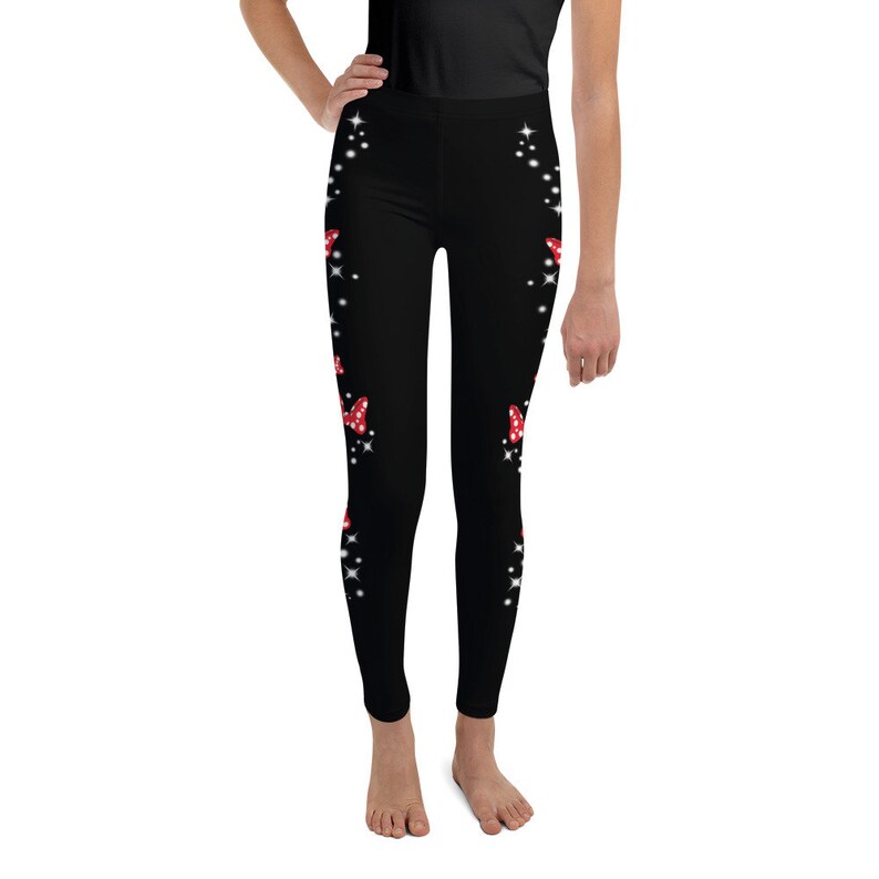 Youth Leggings Bow Magic Leggings Bow Magic Disney Inspired-Leggings Disney cosplay yoga leggings workout leggings run Disney