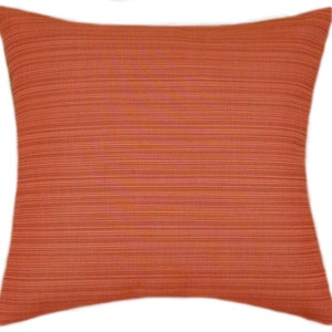 Sunbrella® Dupione Papaya Pillow: Indoor/Outdoor Decorative Throw