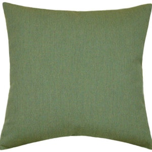 Sunbrella® Canvas Fern Indoor/Outdoor Solid Pillow, Decorative Pillows, Sunbrella Outdoor Pillows