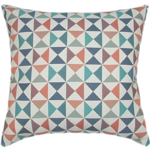 Sunbrella® Array Caribbean Pillow: Indoor Outdoor Decor, USA Made